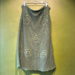 Vintage Bloomingdale’s Wool Crochet Skirt